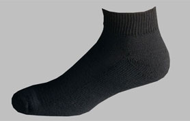 D195B-Women’s black ankle sport socks