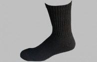 D385B - Men’s black crew sport socks