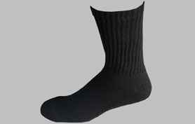 D385B - Men’s black crew sport socks
